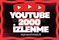 ⭐[GARANTİLİ] YOUTUBE 2000 İZLENME⭐