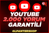 ⭐[GARANTİLİ] YOUTUBE 2000 YORUM ⭐