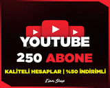 ⭐[GARANTİLİ] YOUTUBE 250 ABONE (DOĞAL ARTIŞ)⭐