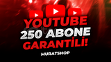 ⭐[GARANTİLİ] YOUTUBE 250 ABONE + GERÇEK ABONE⭐