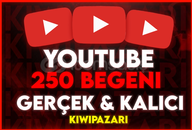 ⭐️ [GARANTİLİ] YOUTUBE 250 BEĞENİ