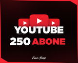 ⭐[GARANTİLİ] YOUTUBE 250 GERÇEK ABONE