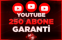 ⭐[GARANTİLİ] YOUTUBE 250 GERÇEK ABONE