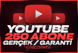 ⭐[GARANTİLİ] YOUTUBE 250 GERÇEK ABONE
