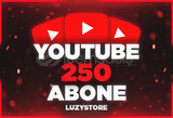 ⭐[GARANTİLİ] YOUTUBE 250 GERÇEK ABONE⭐