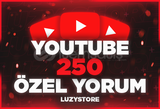 ⭐[GARANTİLİ] YOUTUBE 250 ÖZEL YORUM⭐