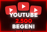 ⭐[GARANTİLİ] YOUTUBE 2500 GERÇEK BEĞENİ⭐