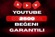 ⭐[GARANTİLİ] YOUTUBE 2500 GERÇEK BEĞENİ
