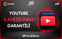 ⭐[GARANTİLİ] YouTube 2.500 İZLENME⭐