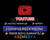 (GARANTİLİ) YouTube 25000 Gerçek Abone 
