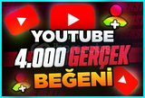 ⭐[Garantili] Youtube 4.000 Organik Beğeni ⭐