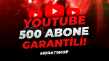 ⭐[GARANTİLİ] YOUTUBE 500 ABONE + GERÇEK ABONE⭐