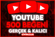 ⭐️ [GARANTİLİ] YOUTUBE 500 BEĞENİ