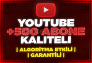 ⭐(GARANTİLİ) ⭐ YOUTUBE 500 GERÇEK ABONE⭐