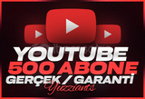 ⭐[GARANTİLİ] YOUTUBE 500 GERÇEK ABONE