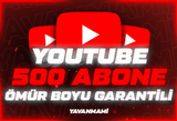 [Garantili] YouTube 500 Gerçek Abone