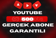 ⭐[GARANTİLİ] YOUTUBE 500 GERÇEK ABONE