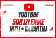 ⭐️[GARANTİLİ] YOUTUBE 500 İZLENME⭐️