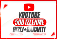 ⭐️[GARANTİLİ] YOUTUBE 500 İZLENME⭐️