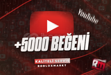 ⭐GARANTILI⭐YOUTUBE 5000 BEĞENİ