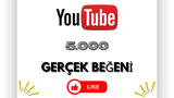 ⭐[GARANTİLİ] YOUTUBE 5000 GERÇEK BEĞENİ