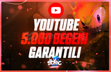 ⭐[GARANTİLİ] YOUTUBE 5000 GERÇEK BEĞENİ⭐