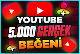⭐[Garantili] Youtube 5.000 Organik Beğeni ⭐