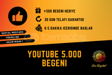 ⭐GARANTİLİ⭐YOUTUBE 5.000 TÜRK BEĞENİ⭐