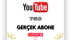 ⭐[GARANTİLİ] YOUTUBE 750 GERÇEK ABONE