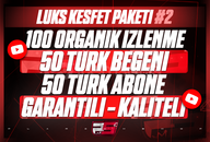 ⭐GARANTILI⭐ YOUTUBE LUKS KESFET PAKETİ