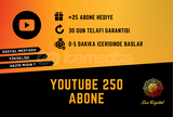 ⭐GARANTİLİ⭐YOUTUBE 250 TÜRK ABONE⭐