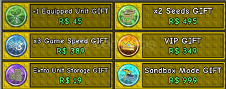 Garden Tower Defense Bütün Gamepassler