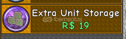 Garden Tower Defense Extra Unit Storage