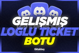 ⭐GELİŞMİŞ LOGLU TICKET BOTU⭐