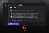⭐ GELİŞMİŞ LOGLU TICKET BOTU + HOSTİNG