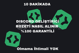 Geliştirici Rozeti Almak + GARANTİ