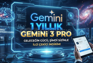 Gemini 3 PRO 1 Yıllık - Kişisel