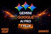 Gemini Google AI Pro 1 Yıllık | Kişisel Hesap 