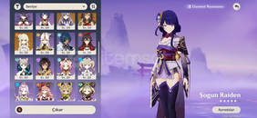 Genshin ar 55 raiden imza silahlı pazarlık var