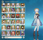 Genshin Ayaka Skin+C1 Hu Tao 50X5* EU Hesap