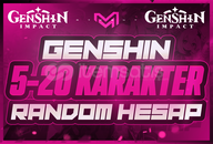 ⭐GENSHİN İMPACT 5-20 KARAKTER RANDOM HESAP⭐