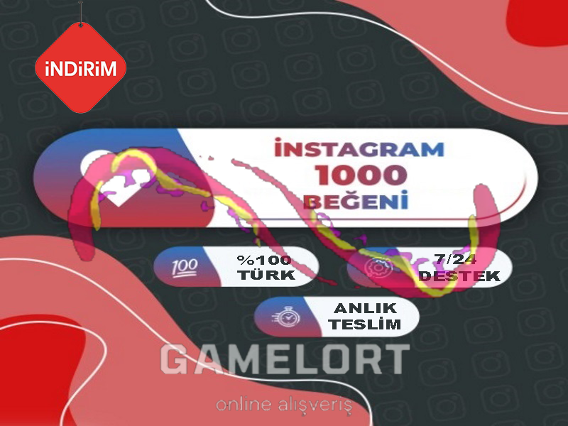GERÇEK %100 TÜRK - 1000 Instagram Beğeni Paketi