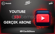 ⭐️[GERÇEK + GARANTİLİ] YOUTUBE 250 ABONE⭐️ 