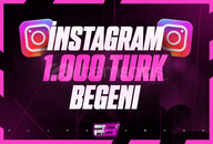 ⭐GERCEK⭐ INSTAGRAM 1000 TURK BEGENI
