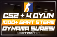 ⭐️(MAİL DEĞİŞEN) 4 OYUN 1000+ SAAT CS2 HESABI⭐️