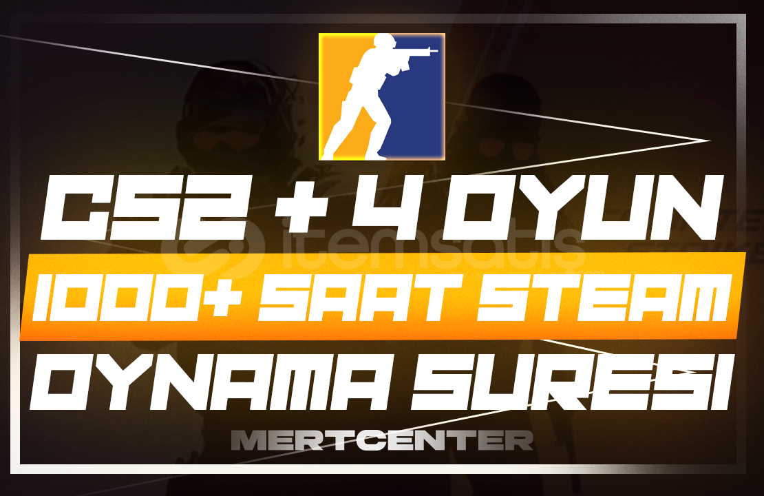 ⭐️CS2 +4 OYUN 1000+ SAAT STEAM HESAP⭐️ ⭐️CS2 +4 OYUN 1000+ SAAT STEAM HESAP⭐️