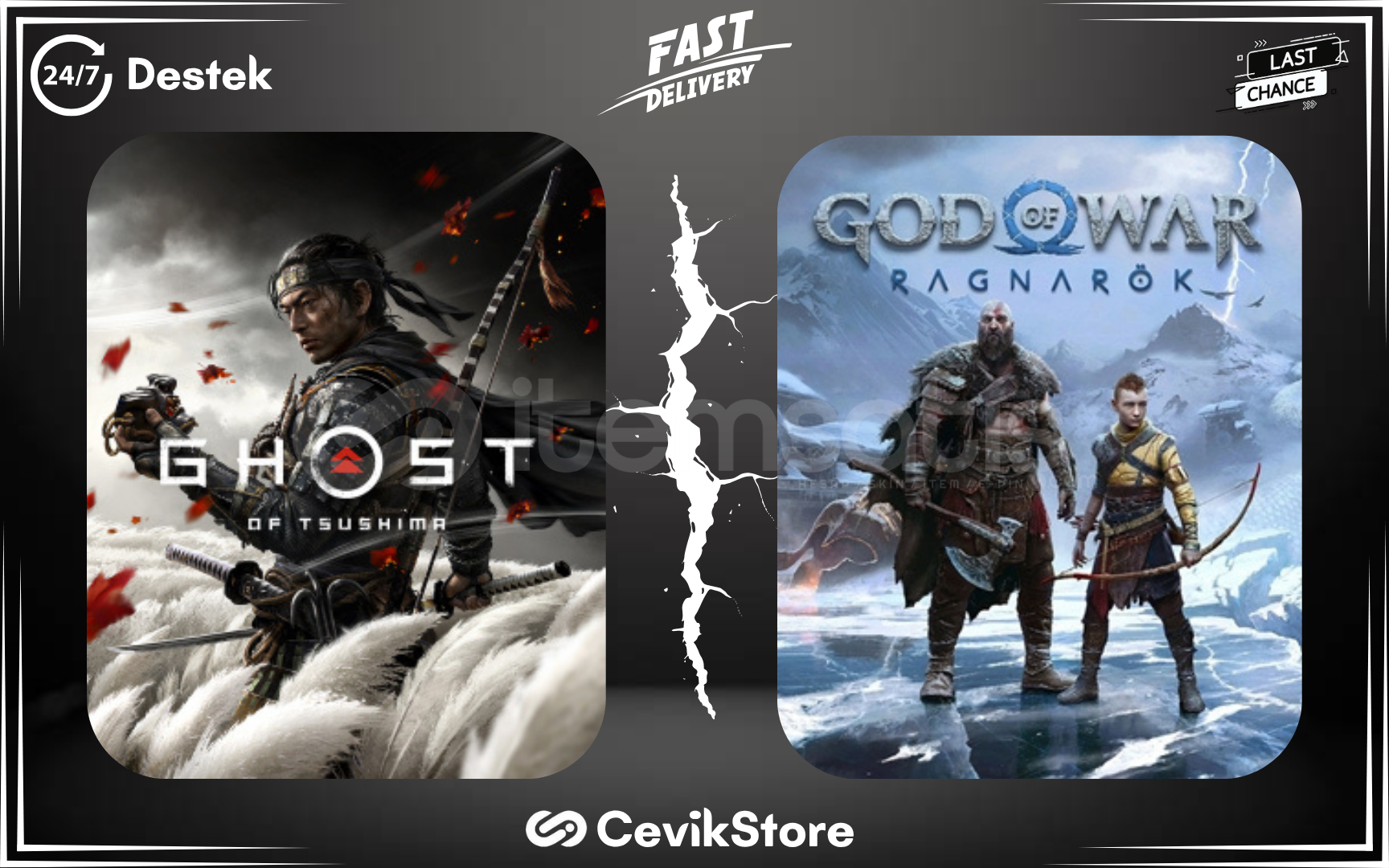 ⭐Ghost Of Tsushima + God Of War Ragnarök⭐ ⭐Ghost Of Tsushima + God Of War Ragnarök⭐