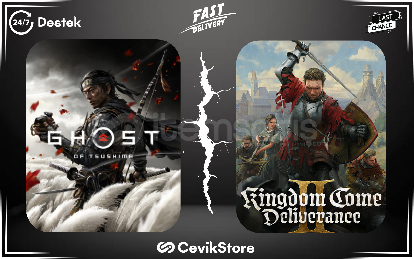 ⭐Ghost Of Tsushima + Kingdom Come Deliverance2⭐ ⭐Ghost Of Tsushima + Kingdom Come Deliverance2⭐
