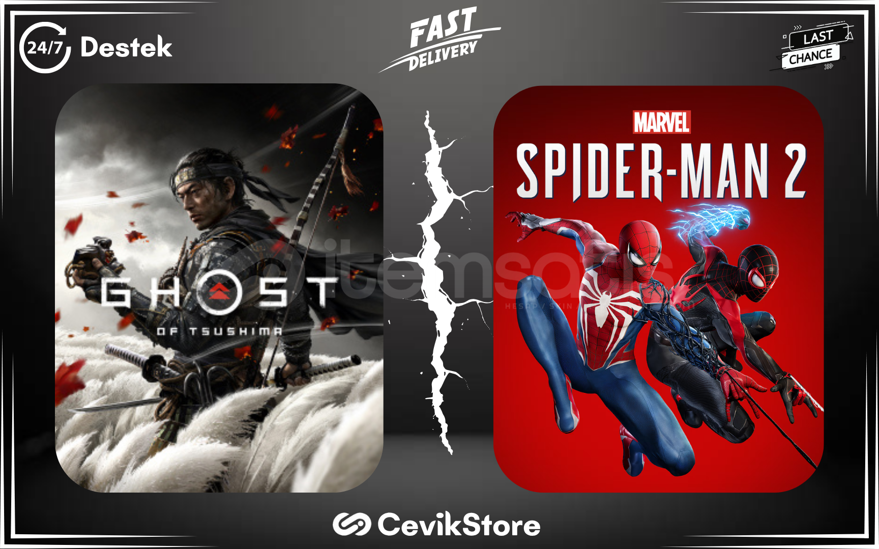 ⭐Ghost Of Tsushima + Spiderman 2⭐ ⭐Ghost Of Tsushima + Spiderman 2⭐