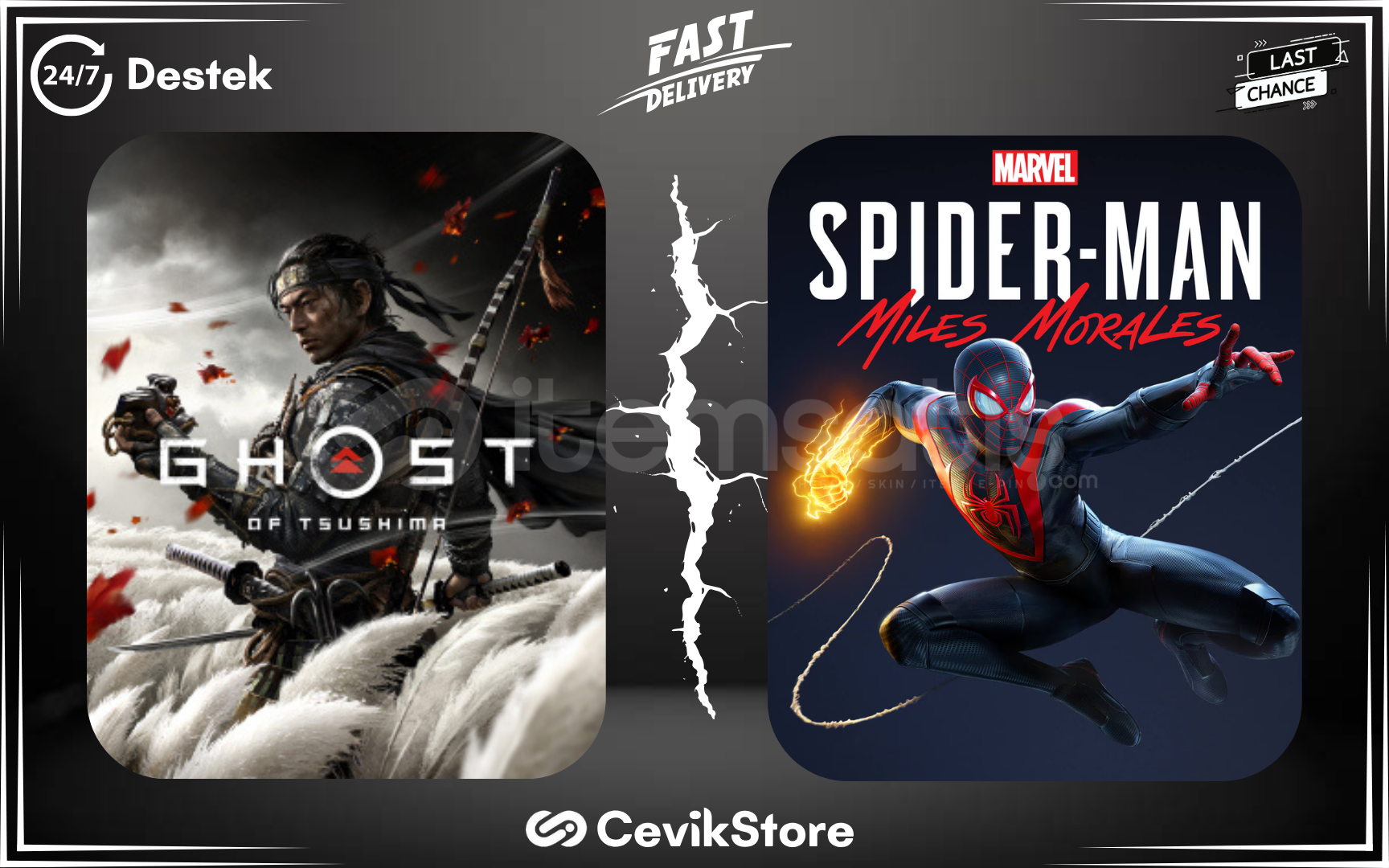 ⭐Ghost Of Tsushima + Spiderman Miles Morales⭐ ⭐Ghost Of Tsushima + Spiderman Miles Morales⭐
